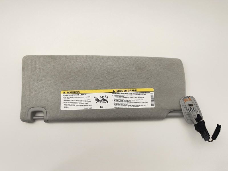 2019-2020 JEEP CHEROKEE RIGHT SUN VISOR BLACK TC:DLX9 63K -LIMITED- 54583