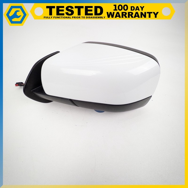 10-13 LAND ROVER L319 L320 LR4 LEFT DRIVER SIDE REAR VIEW DOOR MIRROR WHITE OEM