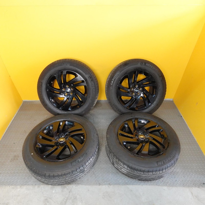 2021-2025 RANGE ROVER EVOQUE 18X8 OEM BLACK RIMS + MICHELIN TIRES 235/60 R18 SET