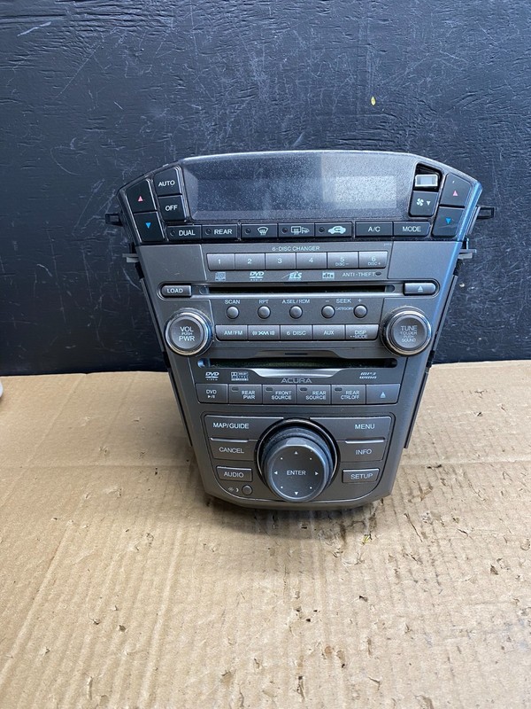 2007 to 2009 Acura Mdx Radio Stereo 6 CD Player Climate Control Pan OE AC9611 DG