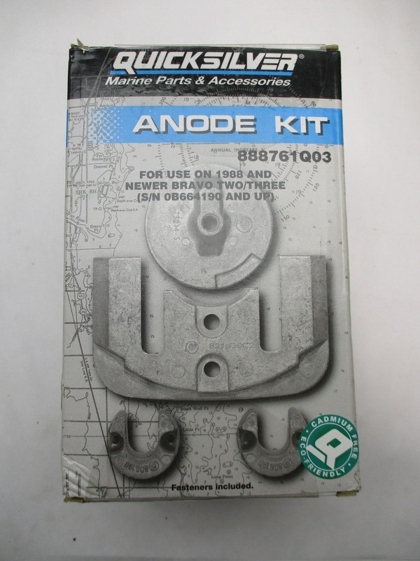 97-888761Q03 Mercruiser Bravo II & III SN 0B664190-0M179451Aluminum Anode Kit