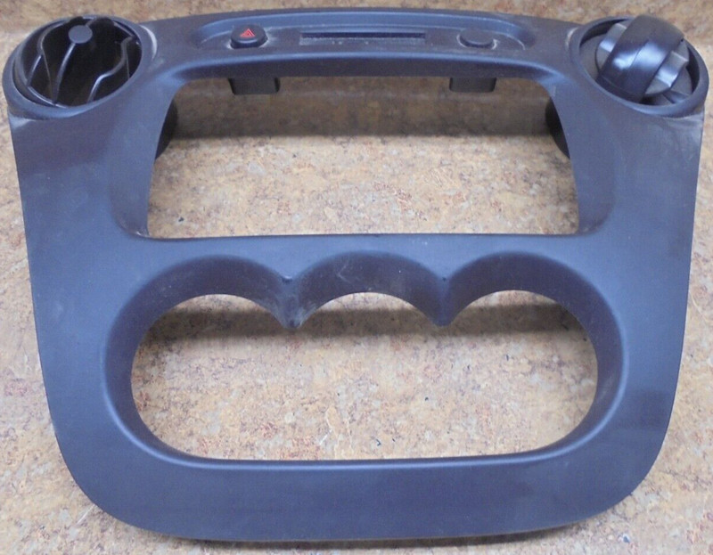 2003 Saturn Ion Center Stereo Gauge Panel Trim DashAir Vent Tan Bezel Hazard 03