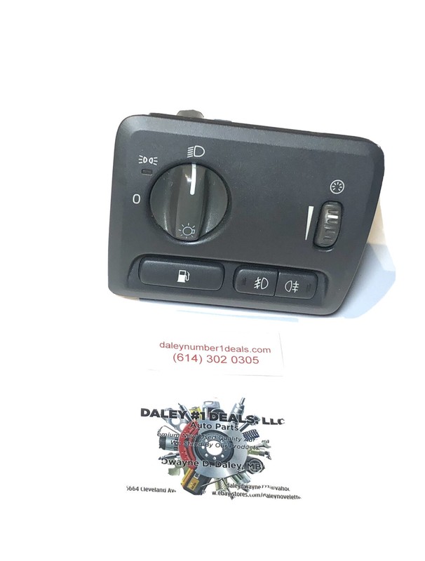 YC#17 99-09 Volvo OEM S80 V70 S60 fog headlight control dash dimmer switch black