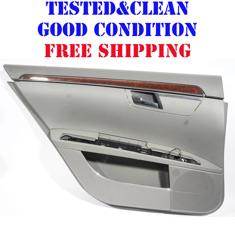 07-09 MERCEDES S550 W221 REAR LEFT DRIVER SIDE DOOR PANEL TRIM OEM