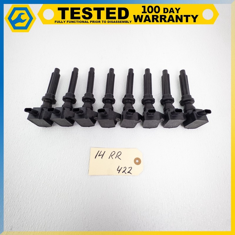 13-22 RANGE ROVER SPORT L405 L494 XJ 5.0L ENGINE MOTOR COIL SET OF 8 OEM