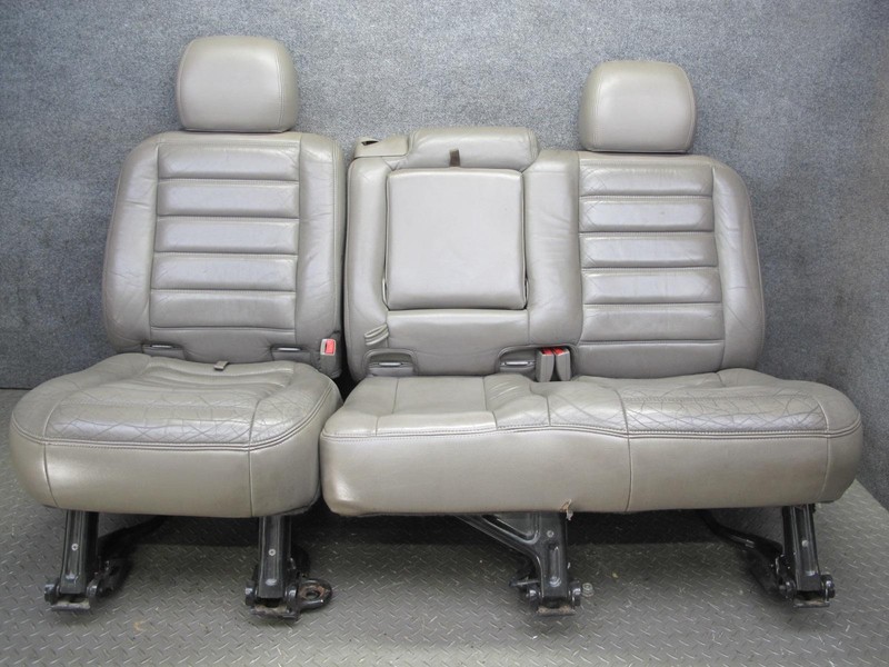 2004 HUMMER H2 REAR 2ND ROW LEFT & RIGHT SIDE LEATHER SEAT SET OF 2