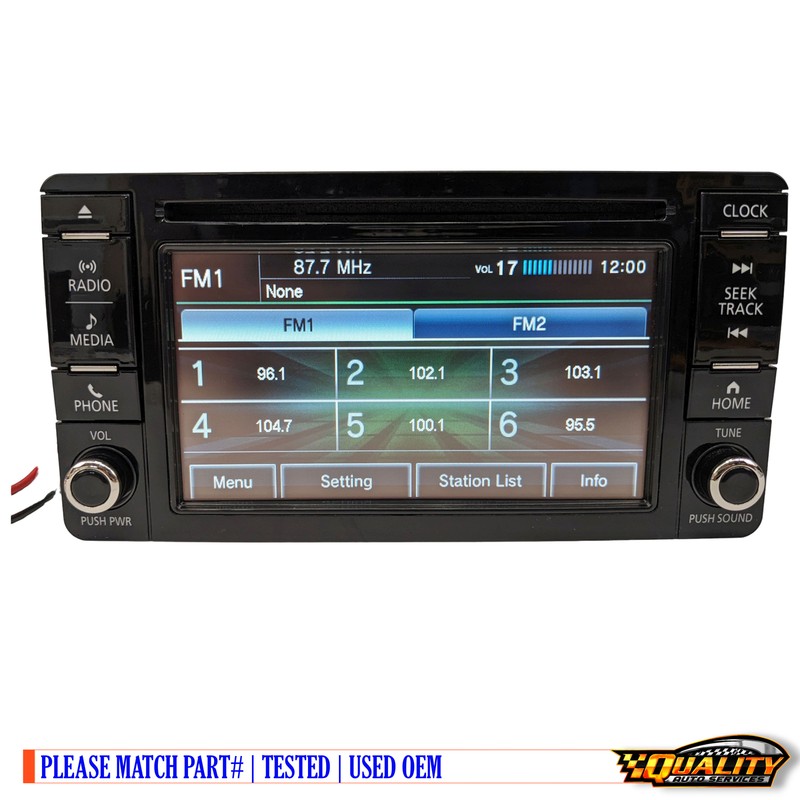 2016-2017 Mitsubishi Outlander Lancer OEM Radio Cd Player Touch Screen Display
