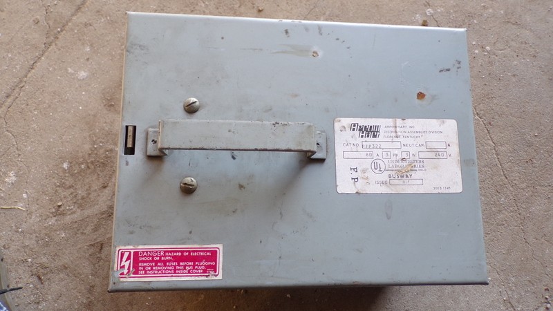 Arrow Hart PFP322 E62185526 Busway Switch *FREE SHIPPING*