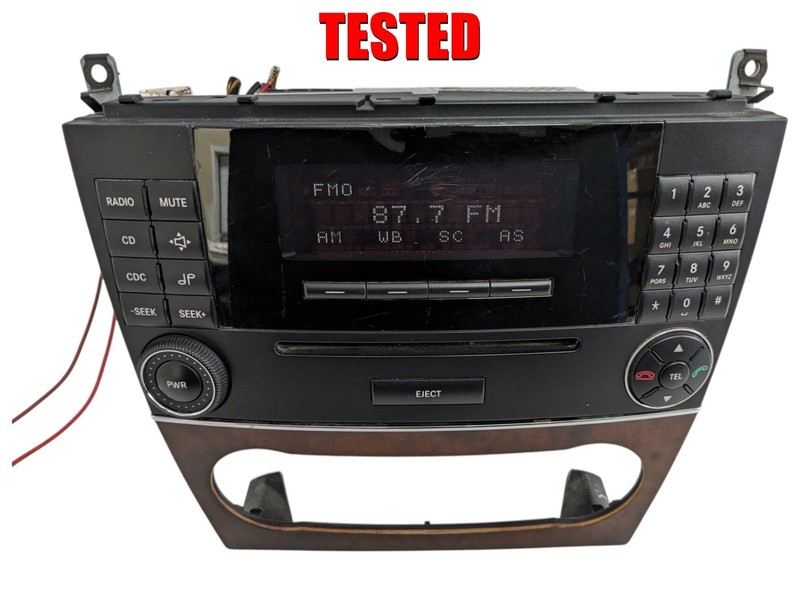 2005 2006 07 Mercedes W203 C230 C350 Radio Stereo Audio CD Player Head AM FM OEM
