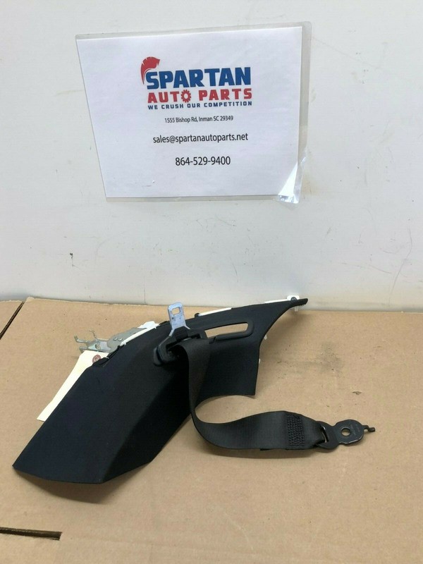 2009-2014 BMW 750Li F01 F02 REAR DRIVER LH SEAT BELT RETRACTOR W/ COVER TRIM OEM