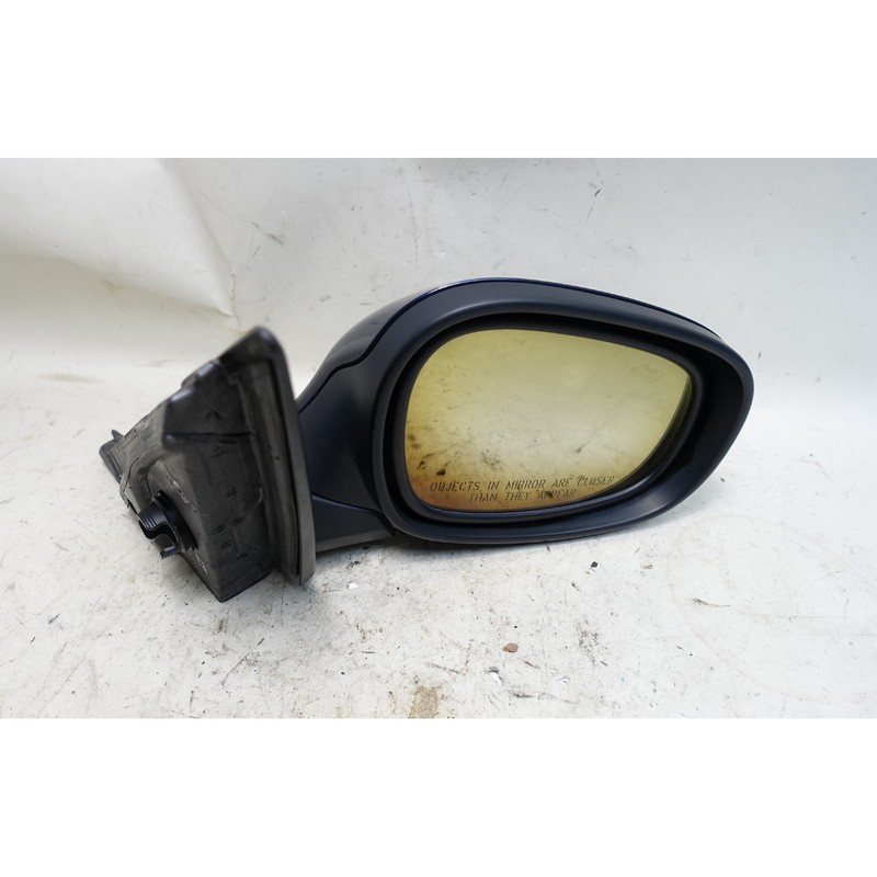 Damaged 2009-2011 BMW E90 E91 3-Series 4dr Right Power-Fold Side Mirror Blue OEM