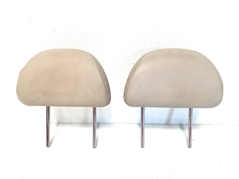 2008-2013 INFINITI G37 COUPE FRONT LEFT AND RIGHT HEADREST BEIGE SET OEM #A0.32