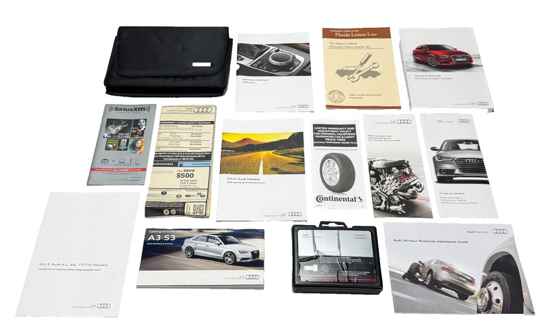 📌 2015 AUDI A3 S3 SEDAN OWNERS MANUAL & PORTFOLIO BOOK 4F0071455 OEM