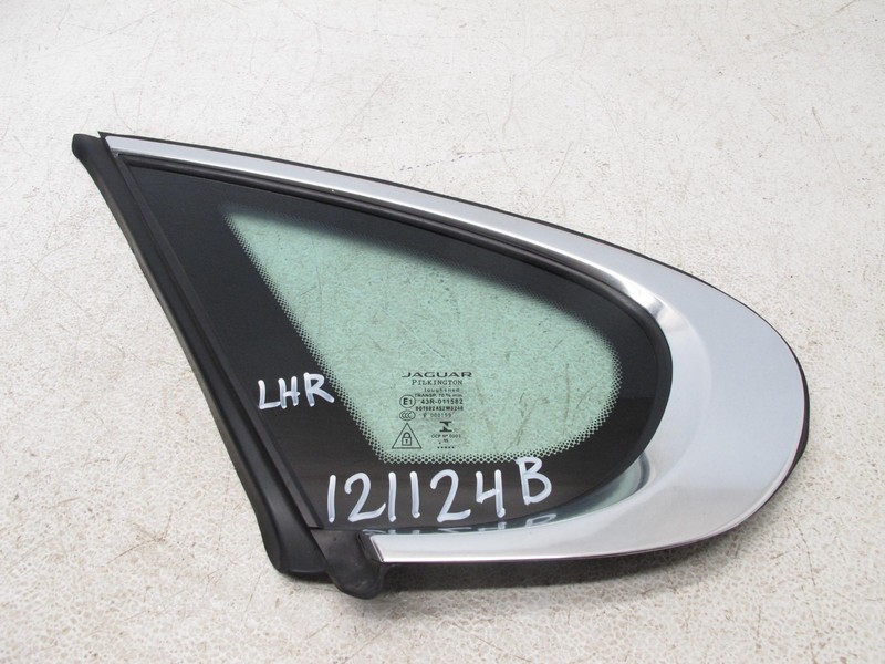 16-19 JAGUAR X260 XF SEDAN GLASS WINDOW QUARTER VENT REAR LEFT OEM 121124B