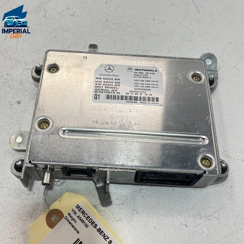 2007-2009 MERCEDES S550 S600 BLUETOOTH TELEPHONE VOICE CONTROL MODULE OEM
