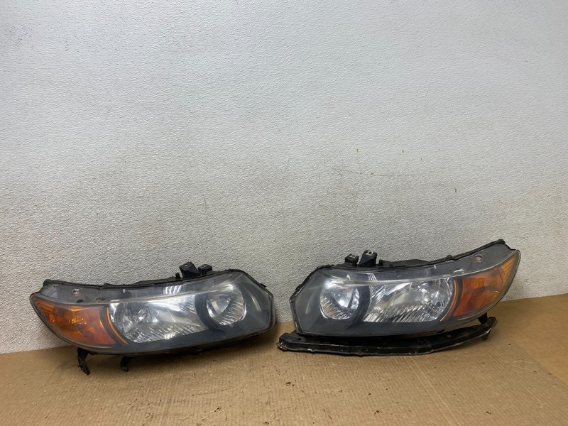 2006 - 2008 Honda Civic Coupe Headlights Halogen Left+Right W5308 DW
