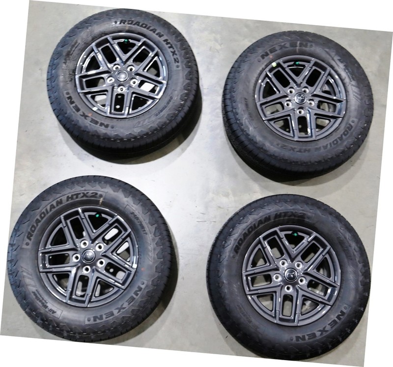 245/75R17 NEXEN ROADIAN HTX2 Tires & Jeep Wrangler Gladiator 17" Gray Wheels OEM