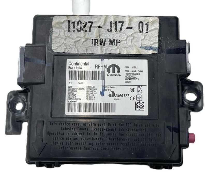 2017-2022 Jeep Compass Keyless Entry HUB Receiver OEM 68411100AA