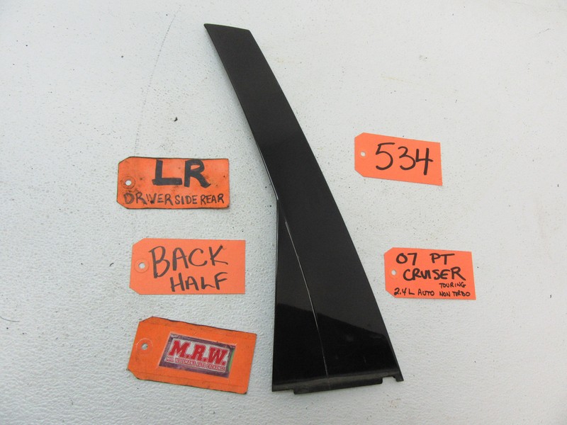 FITS 06-10 PT CRUISER LEFT BACK REAR DOOR MOLDING GLASS WINDOW TRIM PANEL SASH L