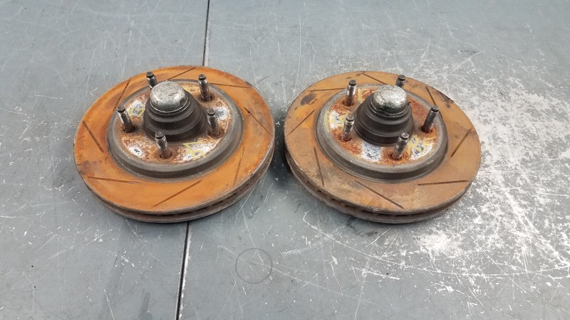 2002 Ford F150 Lightning SVT Front Brake Rotors / Hubs #5327 D5