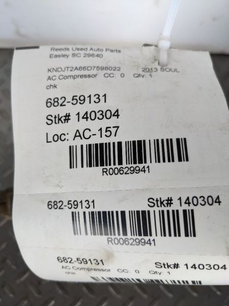 AC Compressor Front Mounted Coil And Harness Fits 12-13 SOUL 629941
