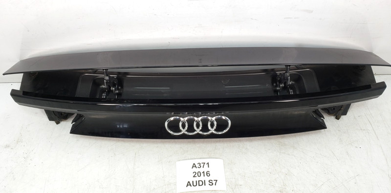 ✅ 12-18 OEM Audi A7 S7 RS7 Rear Trunk Lid Liftgate Spoiler Wing Assembly Black*
