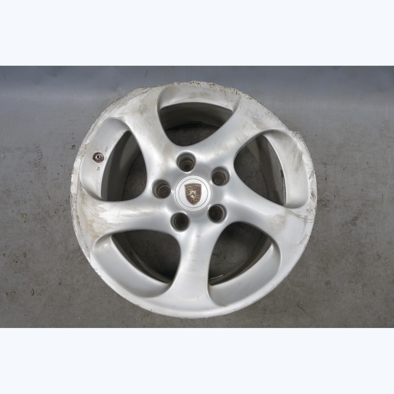 Damaged 2001-2005 996 911 Turbo Rear 18x11 HOLLOW SPOKE Turbo Twist Wheel OEM