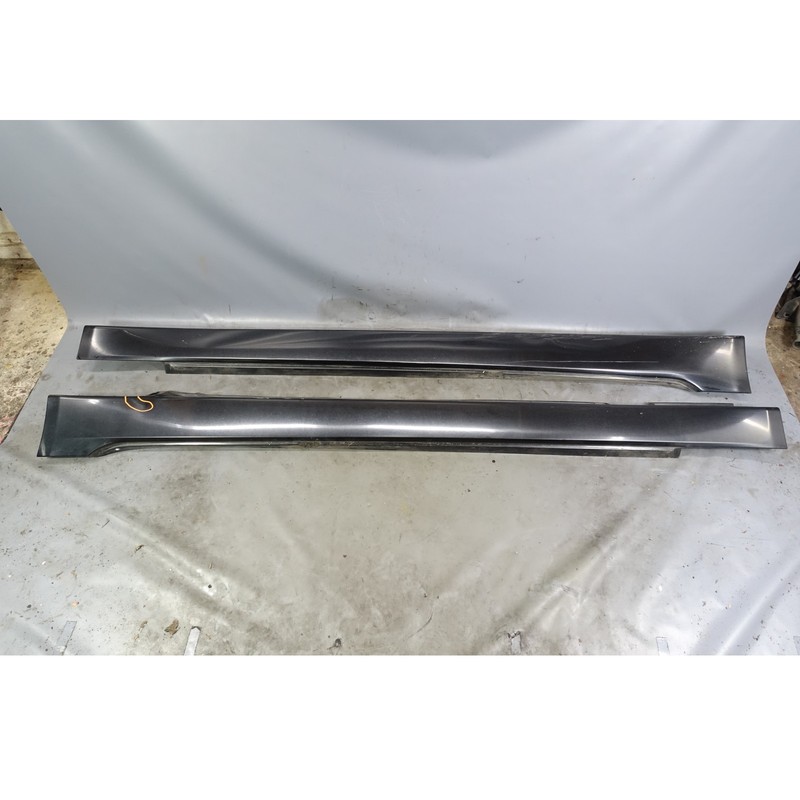 2008-2010 BMW E60 E61 5-Series LCI Side Skirt Door Sill Pair Black Sapphire OEM