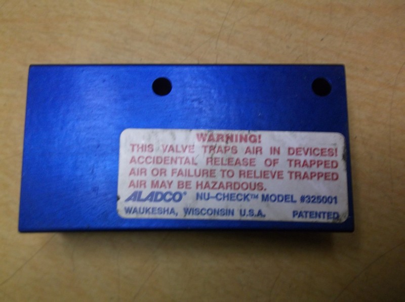 Aladco 325001 Nu-Check Valve*FREE SHIPPING*