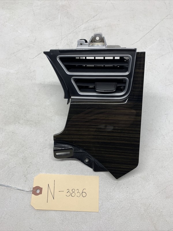 12-16 Tesla Model S Dash LH Side AC Air Vent Grille Trim Obeche Gloss 3836 B154