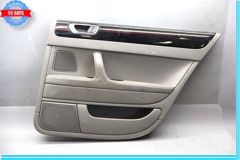06-12 Bentley Continental Rear Right Side Interior Door Panel Trim Gray Oem