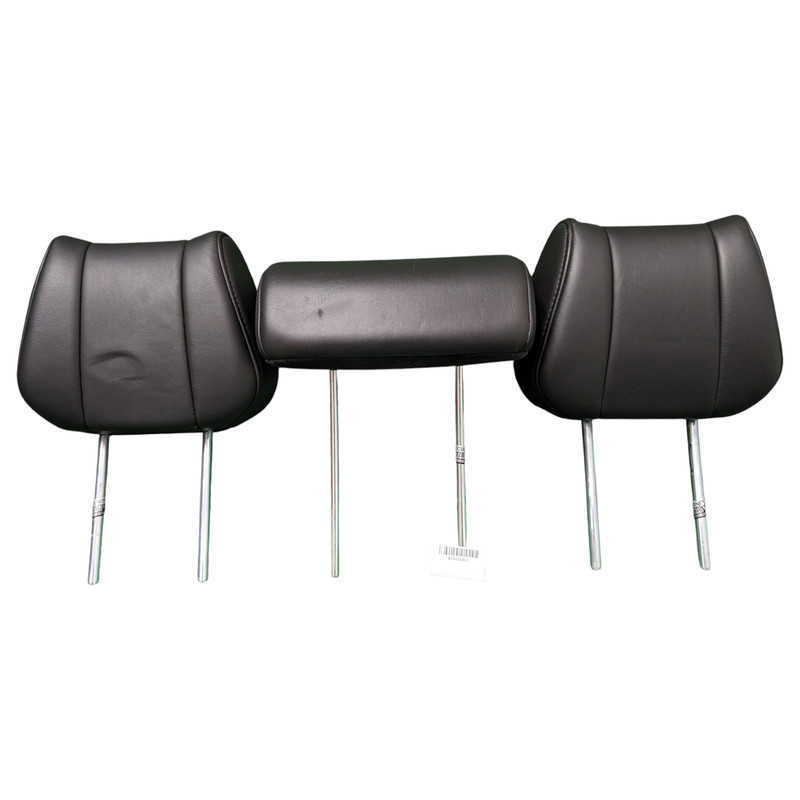 Acura MDX 2010-2013 Center (2nd) Row Headrest 3 Piece Set Black Leather OEM