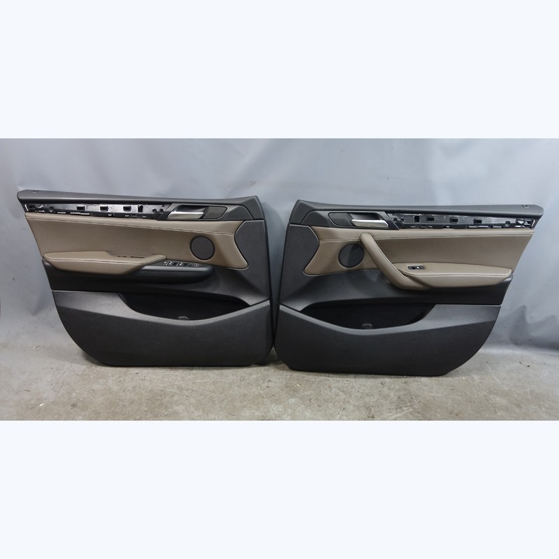 2011-2014 BMW F25 X3 SAV Early Front Interior Door Panels Mocha Brown OEM