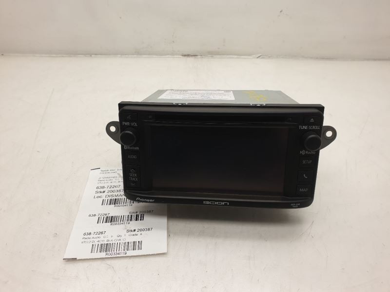 12-14 SCION XB RADIO/STEREO RECEIVER AND DISPLAY UNIT ASSEMBLY