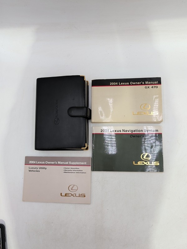 2004 Lexus GX470 Owner's Manual With Navigation System & Case