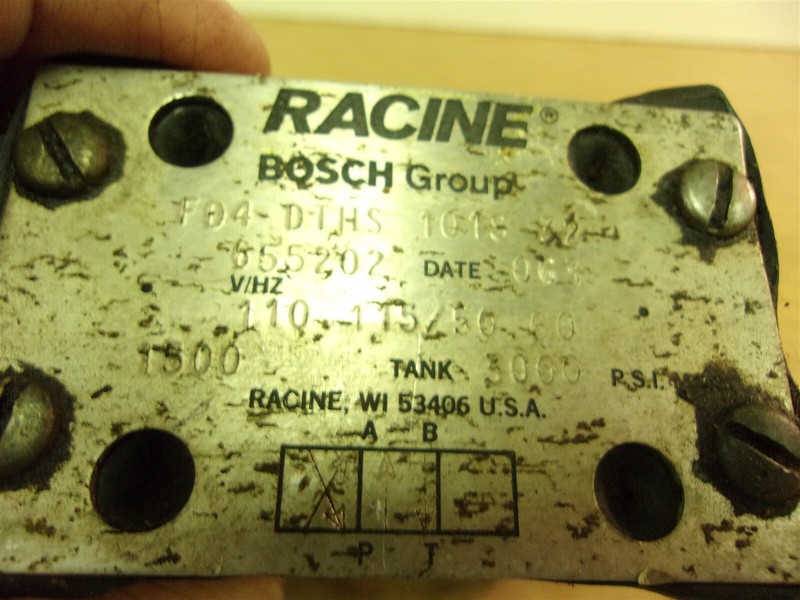 Racine Bosch FD4-DTHS 1015-32 Valve *FREE SHIPPING*