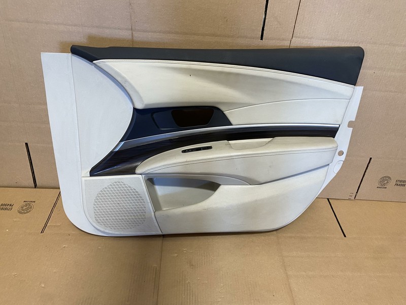 2014 ACURA RLX FRONT RIGHT PASSENGER SIDE DOOR PANEL TRIM COVER LEATHER OEM
