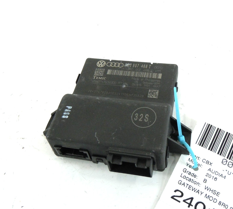 2016 16 Audi A4 Gateway Control Module OEM 8R0907468T