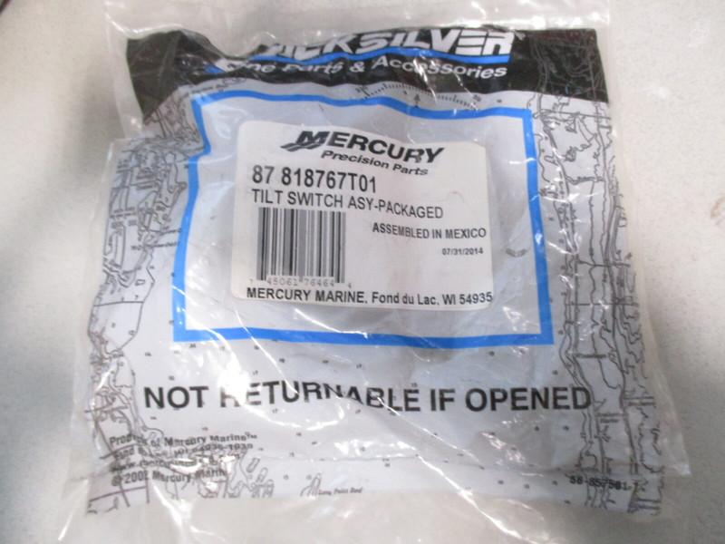 87-818767T01 New Quicksilver Mercury Outboard Transom Mount Tilt Switch Assembly