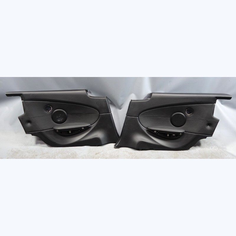 2006-2010 BMW E63 M6 Coupe Rear Interior Lateral Trim Panels Black Leather OEM