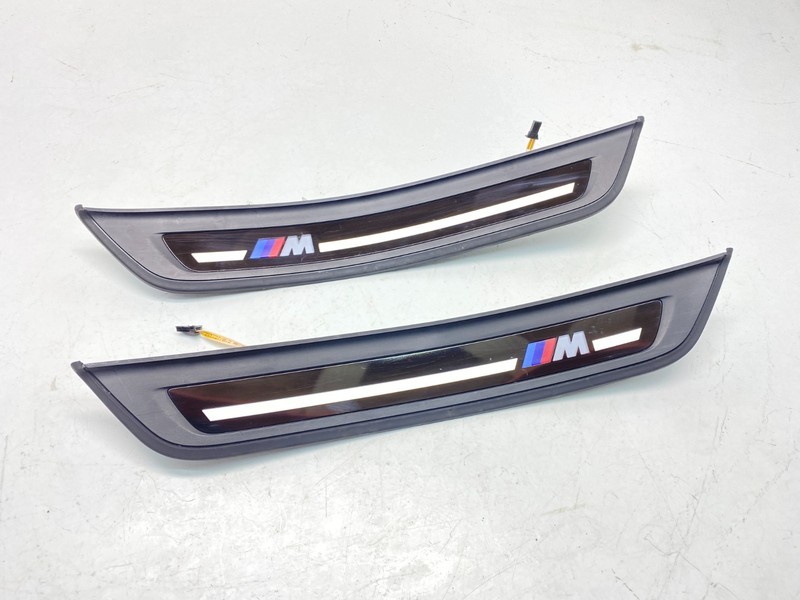 17-23 BMW F90 M5 Rear Left & Right M Illuminated Door Sill Trim Cover Set OEM✅