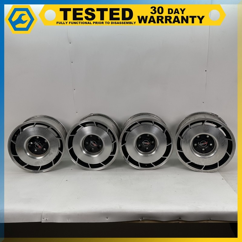 84-85 Corvette C4 FACTORY 16" INCH ALLOY WHEEL RIM 16x9.5 16x8.5 SET OF 4 OEM