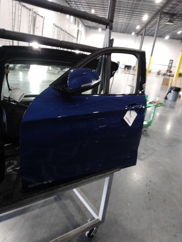 2015 BMW X1 Front Left Door LEMANS BLUE METALLIC Used OEM Part 112735