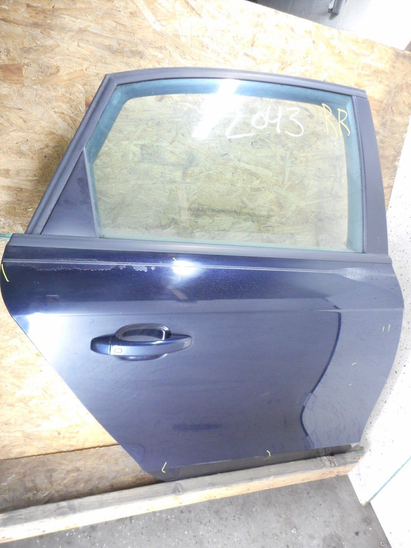 09 10 11 Audi A4 Rear Passenger Right Door Assembly OEM Blue Sedan S4