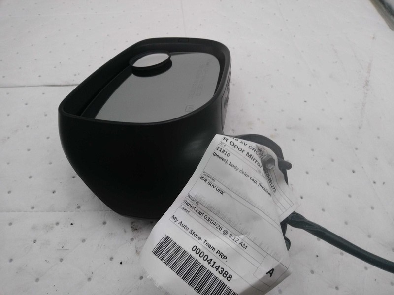 2018 Subaru XV Crosstrek Right Door Mirror Assembly Black OEM Used 699434