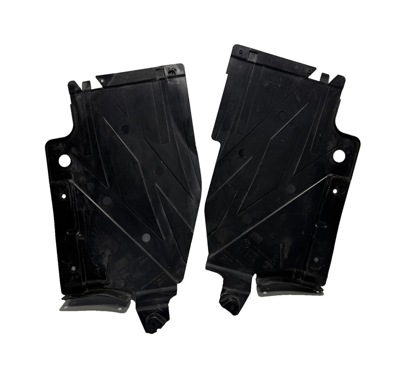 📌 12-20 BMW 320i F30 REAR LEFT & RIGHT SIDE LOWER UNDERBODY SPLASH SHIELD OEM