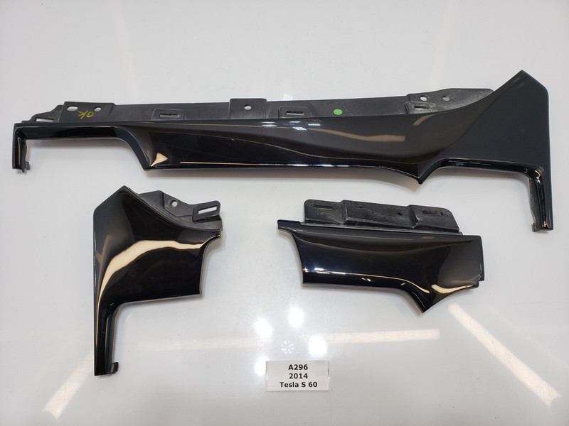 ✅ 2012-2020 OEM Tesla Model S Front Right Left Dashboard Vent Trim Black Set*