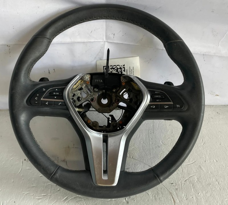 2019 INFINITI QX50 STEERING WHEEL W/ MULTIFUNCTION SWITCHES (BLACK )# 106553