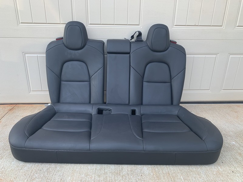 2017-2022 Tesla Model 3 Standard Plus Rear Back Seats Upper Lower Leather