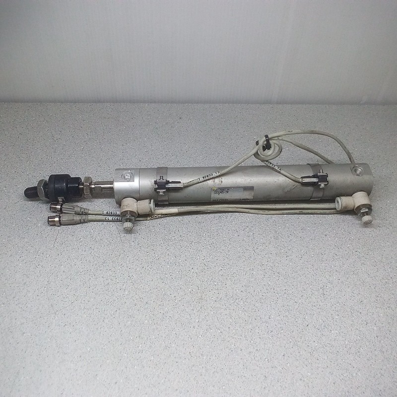 SMC CDG1LN25-150 Pneumatic Cylinder, JA30-10-125 Floating Joint
